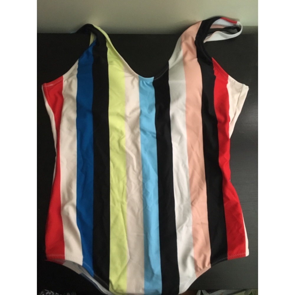 Cupshe Colorful Stripes Backless One-piece